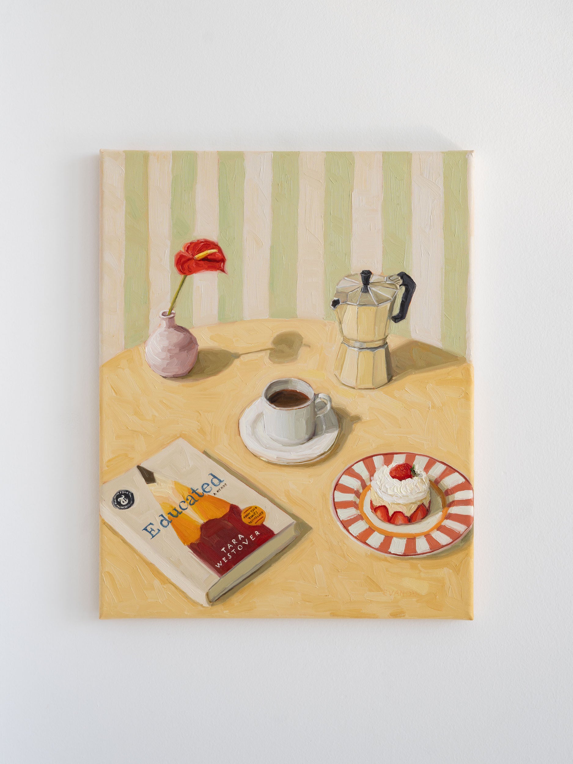 Painting on sale with original oil - the coffee