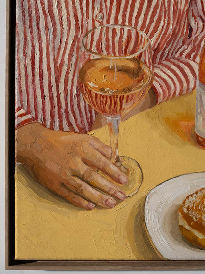 Impressionistic style food and drink art