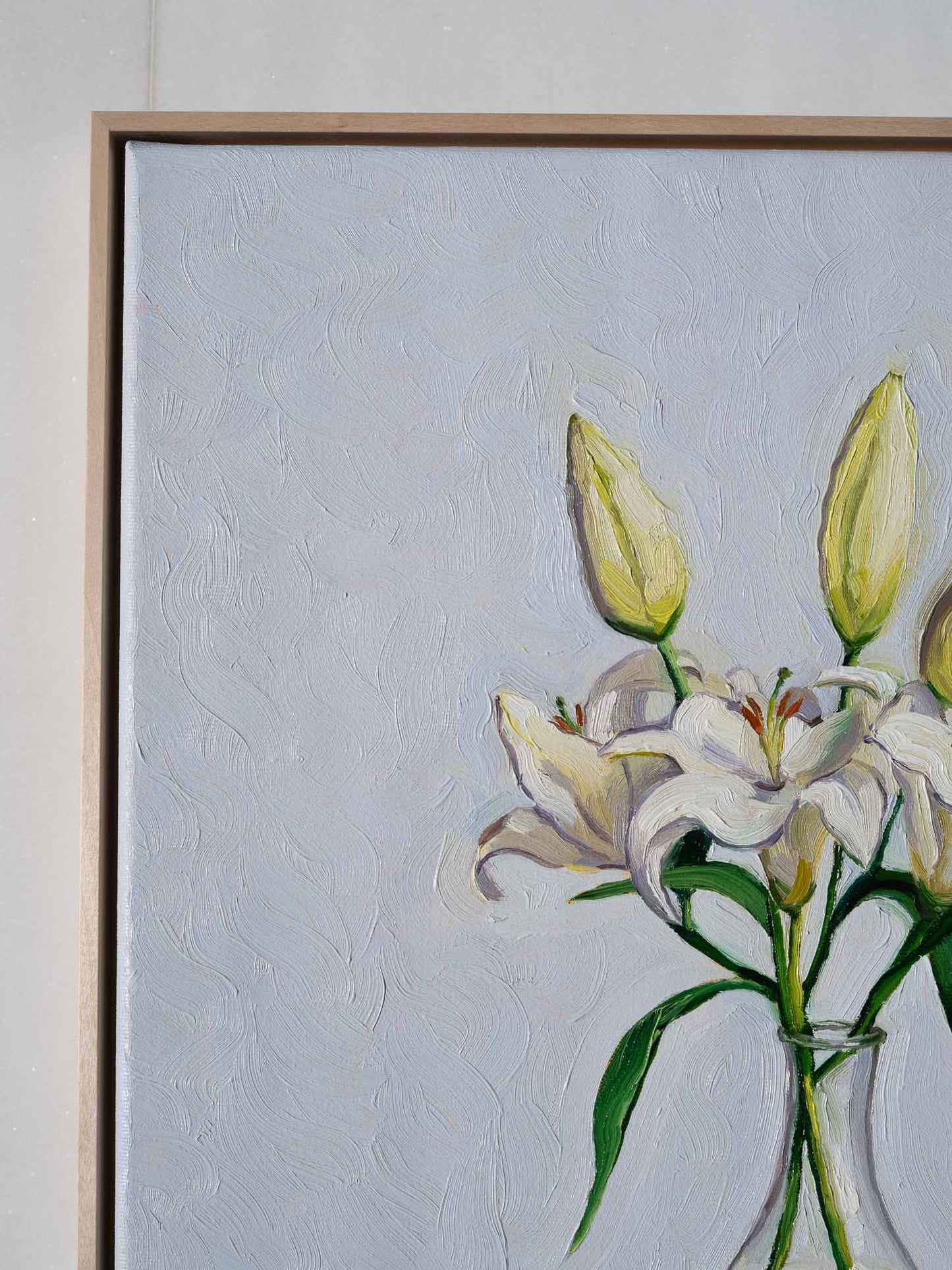 "Lilies In A Vase" is the original oil painting from my new "Blossom" collection.