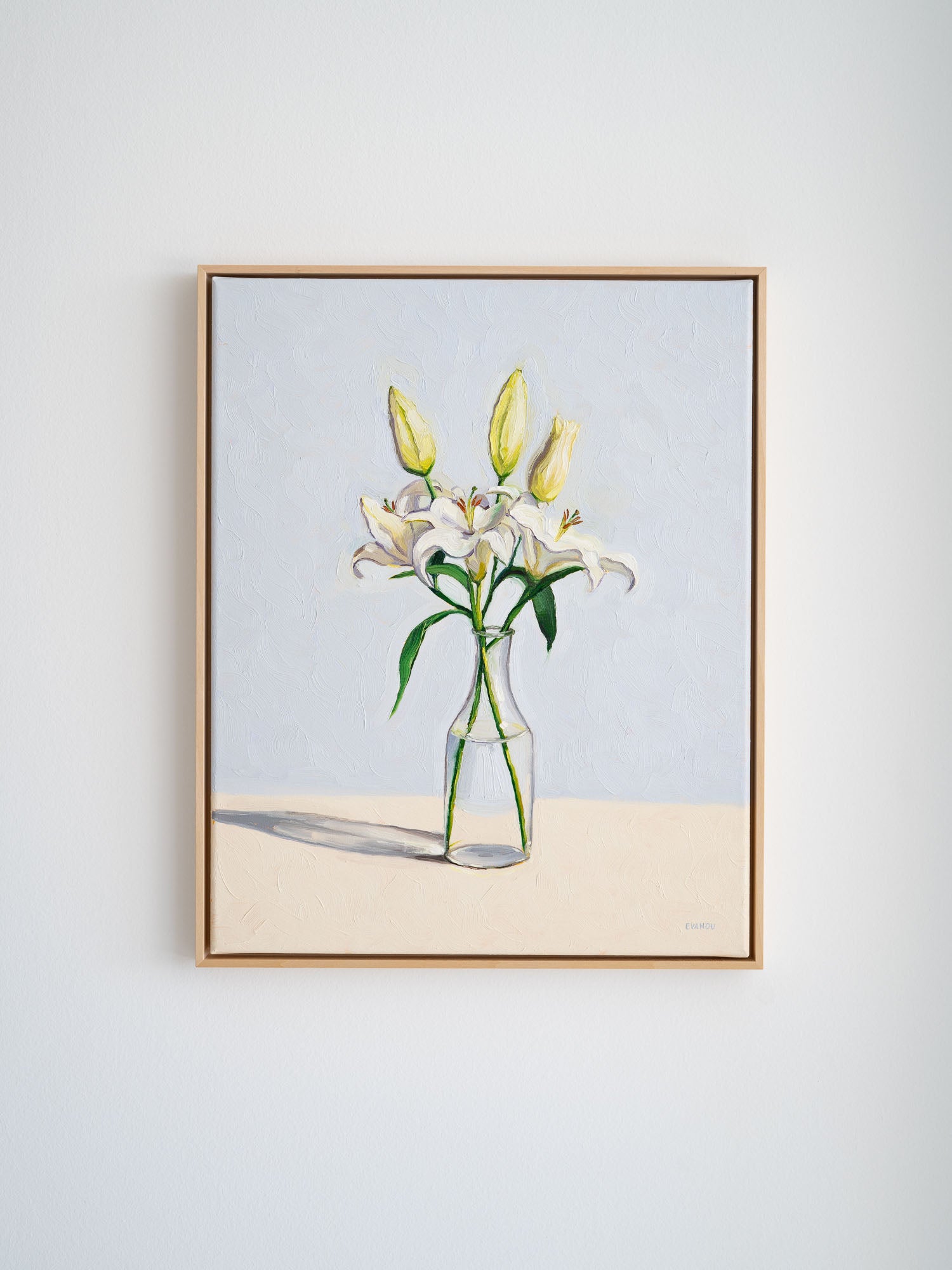 "Lilies In A Vase" is the original oil painting from my new "Blossom" collection