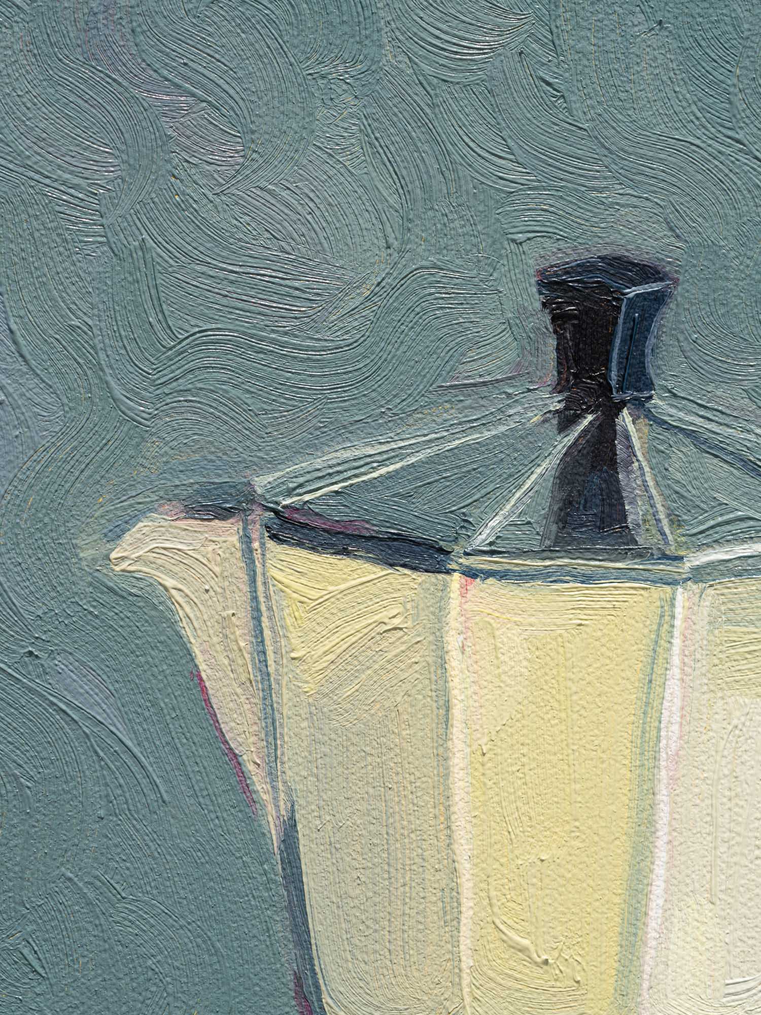 moka pot oil painting