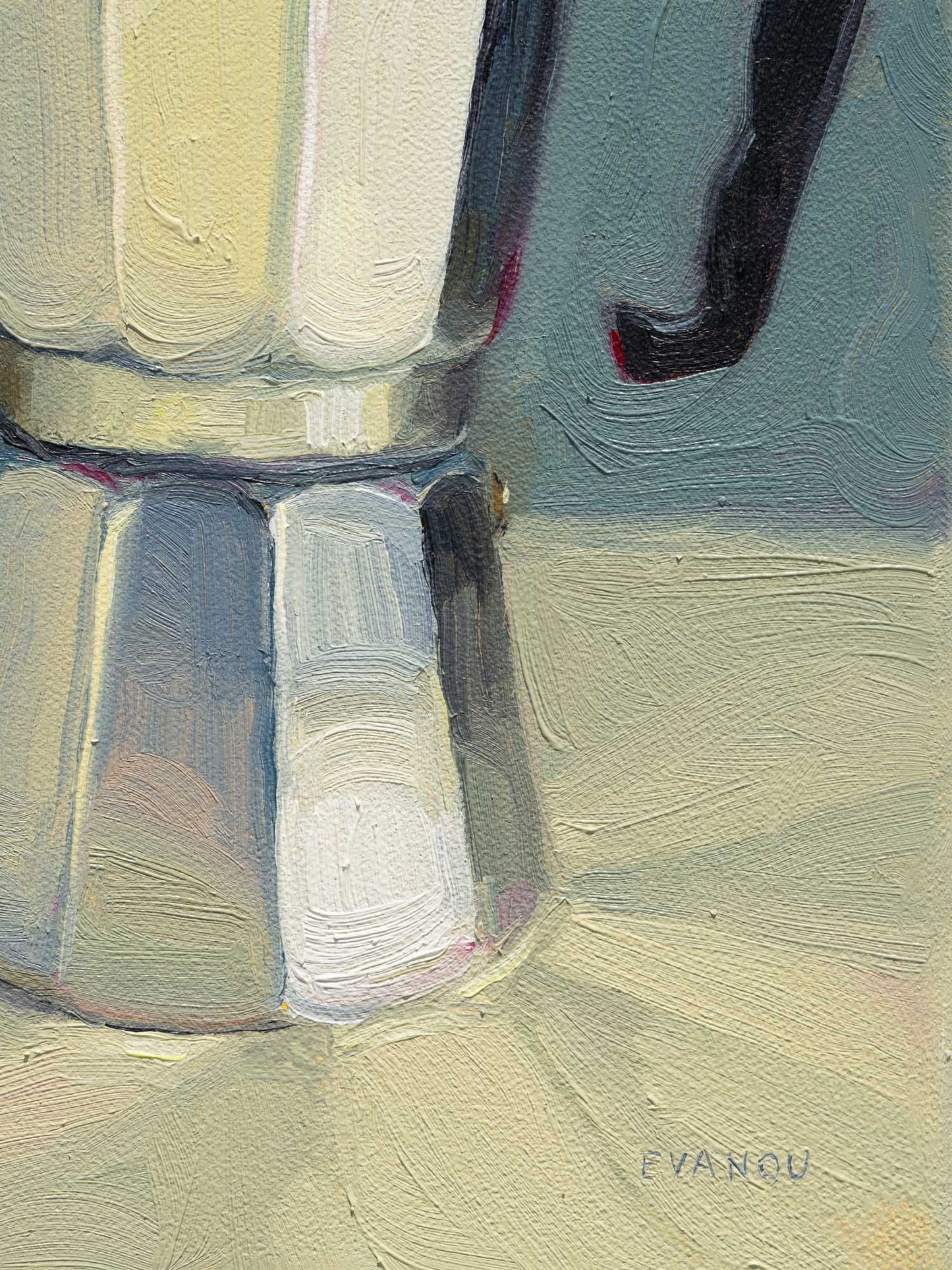 moka pot oil painting