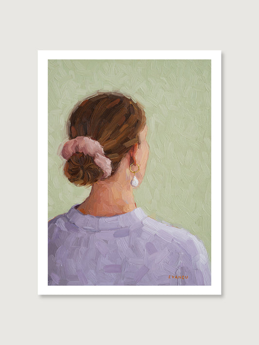 Purple Sweater - Art Print