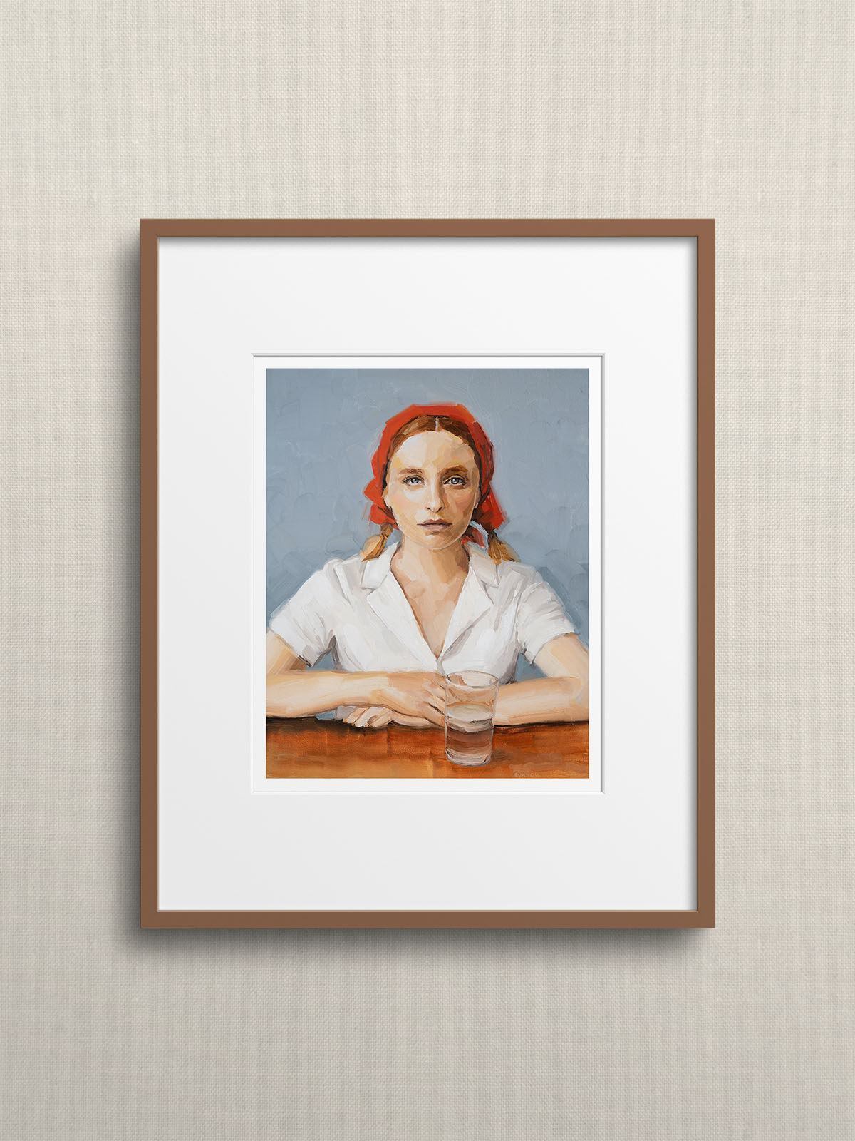 scarlet art print framed